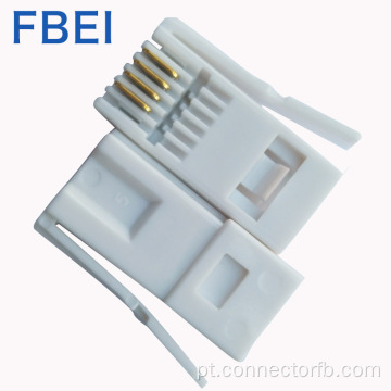 Conector RJ11 de tomada 6P4C / 6p6c